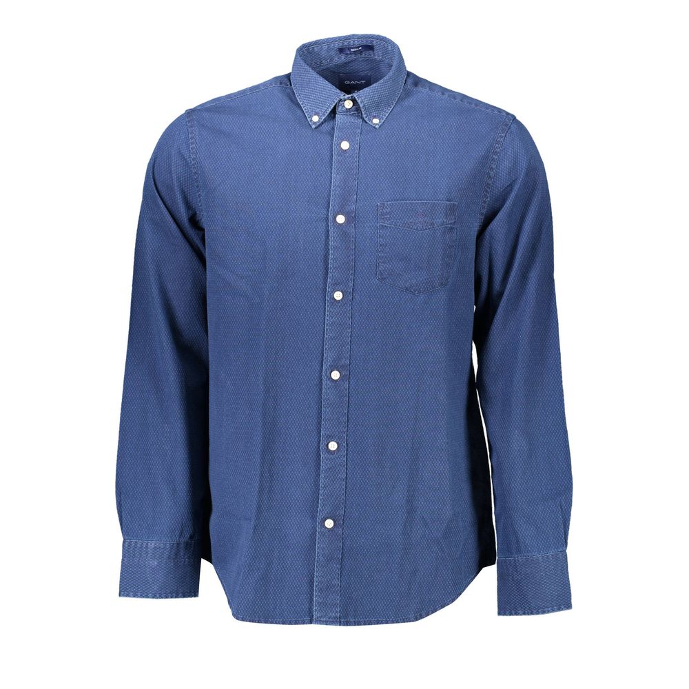 Chemise homme en coton bleu Gant