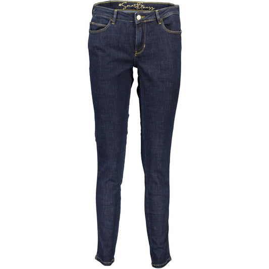 Guess Jeans Blue Cotton Women Jeans - Chic & Eco-Friendly
