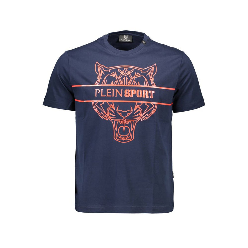 Plein Sport Blauw Katoenen Heren T-Shirt