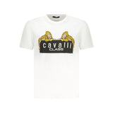 T-shirt en coton blanc Cavalli Class
