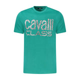 T-shirt en coton vert Cavalli Class