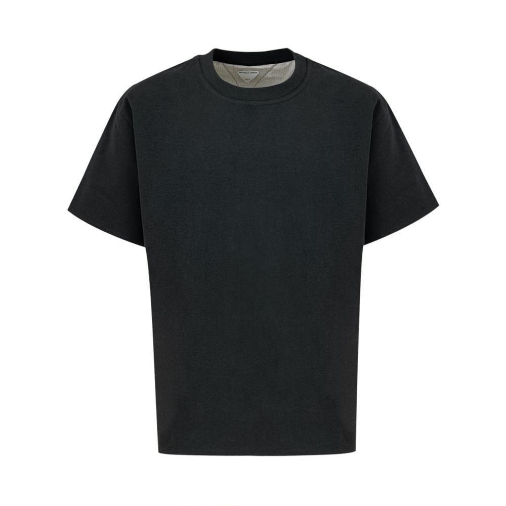 T-shirt en coton gris de Bottega Veneta