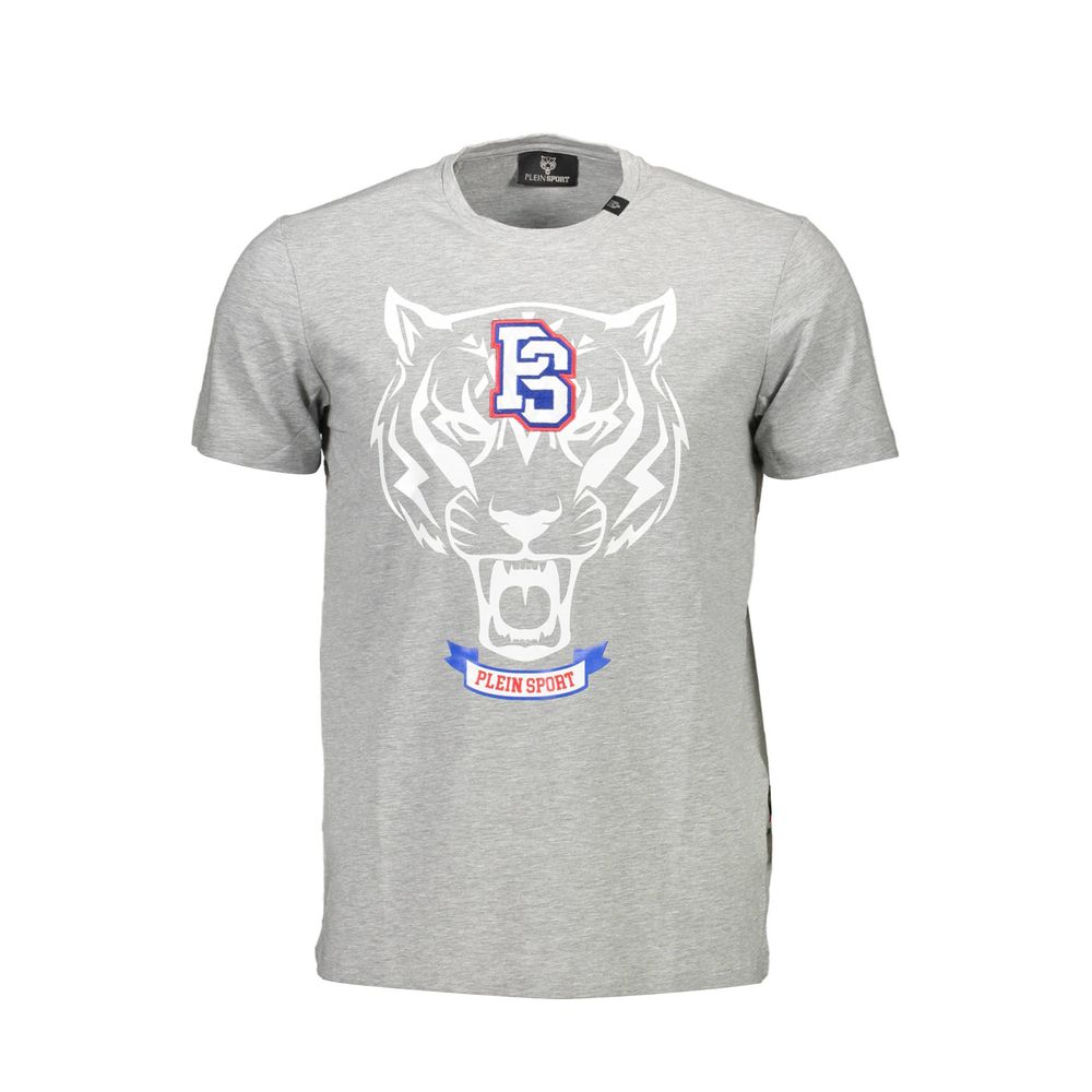 Plein Sport Grijs Katoenen Heren T-Shirt