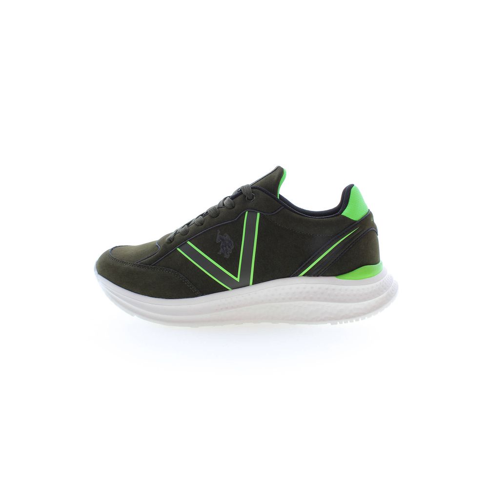 Sneaker homme en polyester vert US POLO ASSN.