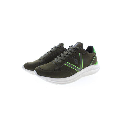 Sneaker homme en polyester vert US POLO ASSN.