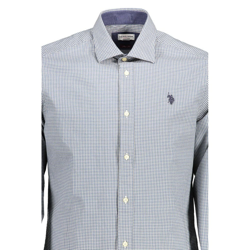Chemise homme en coton bleu clair US POLO ASSN.