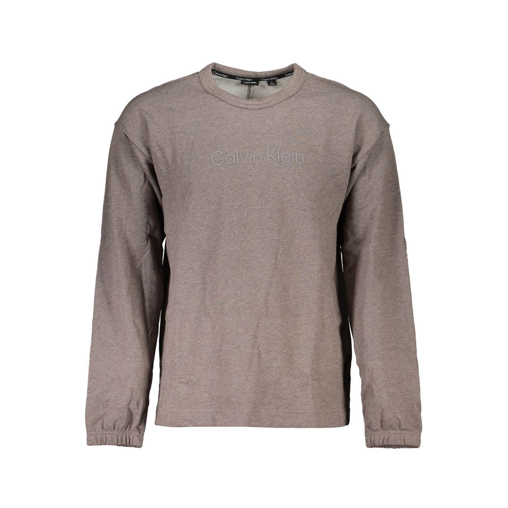 Pull en coton brun pour homme Calvin Klein