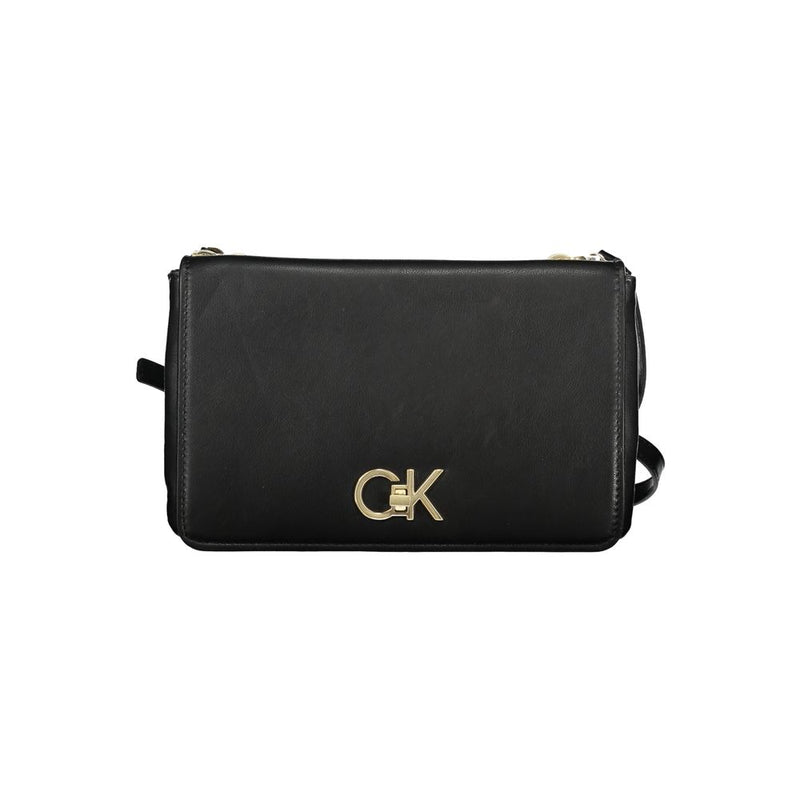 Calvin Klein Black Polyester Handbag - Chic and Practical