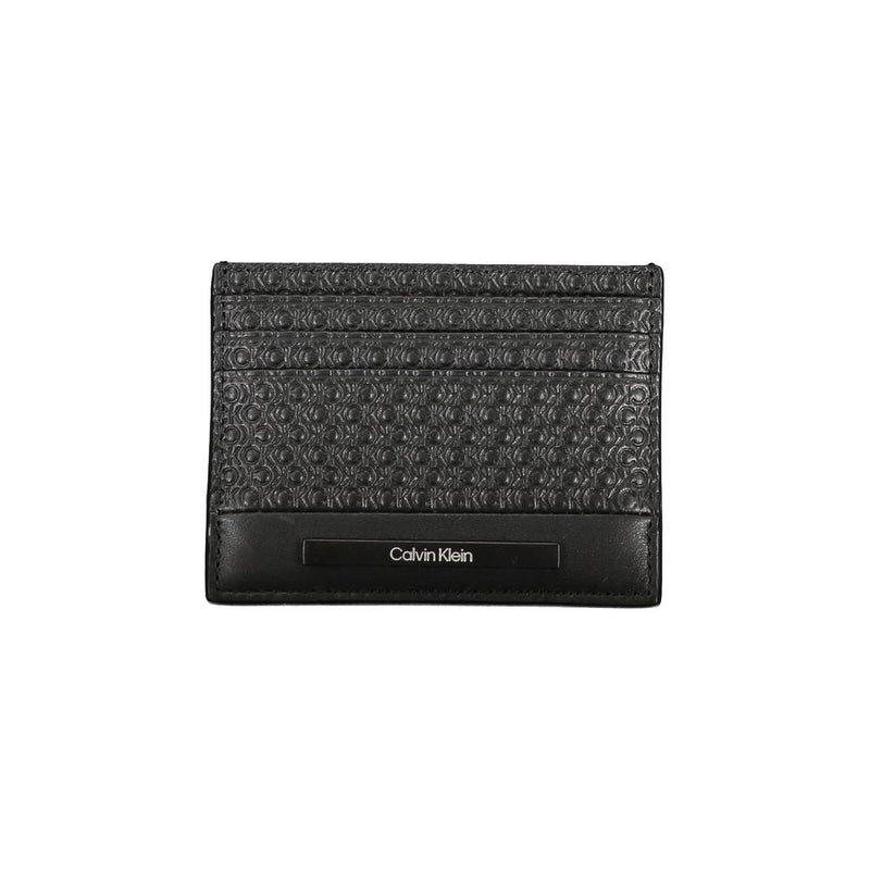 Porte-cartes Calvin Klein Sleek noir contrasté