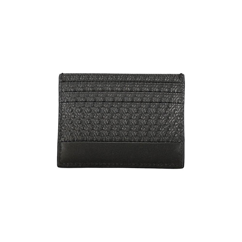 Porte-cartes Calvin Klein Sleek noir contrasté