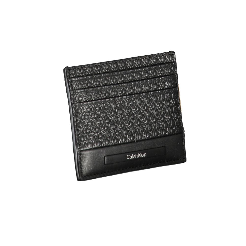 Porte-cartes Calvin Klein Sleek noir contrasté