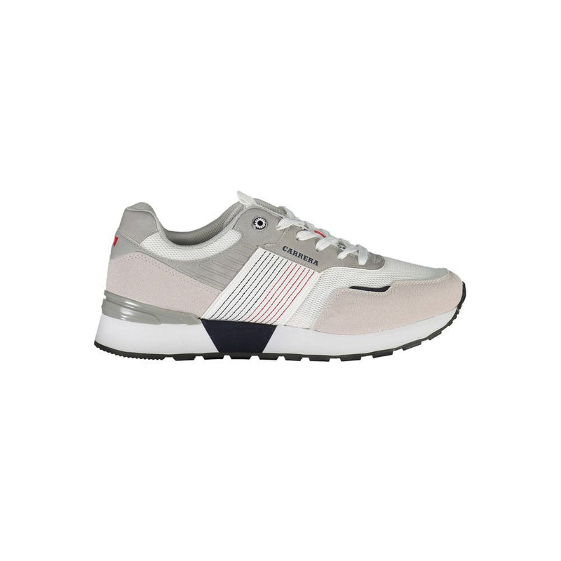 Carrera White Polyurethane Men Sneaker - Stylish Athletic Footwear