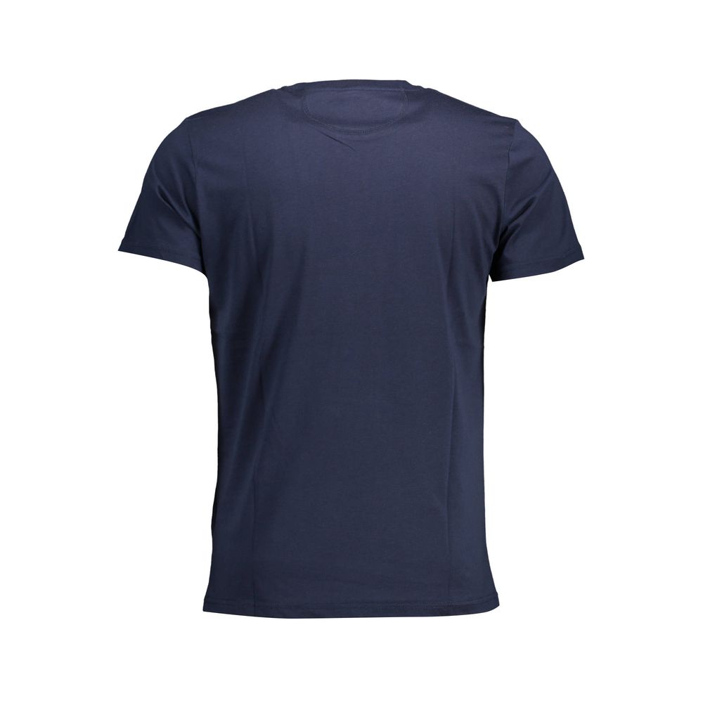 T-shirt en coton à col rond La Martina Chic, bleu.