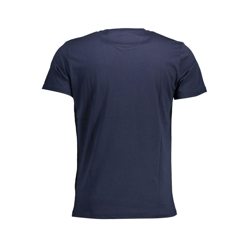 T-shirt en coton à col rond La Martina Chic, bleu.