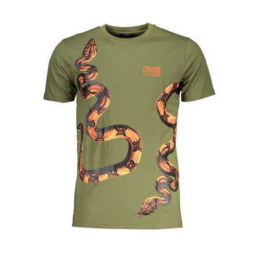 Cavalli Class Verde Cotton Men's T-Shirt