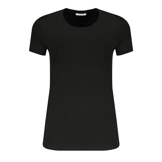 T-Shirt Femme Patrizia Pepe Noir en Coton Biologique