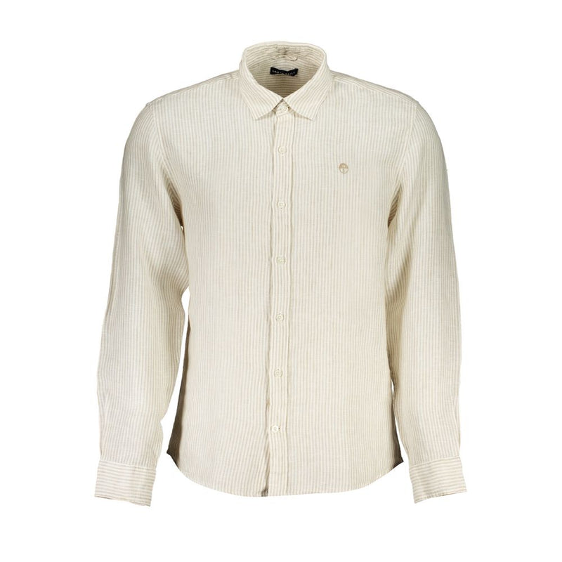 North Sails Beige Linen Men's Shirt - Timeless Style