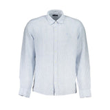Chemise en lin bleu clair pour homme, North Sails