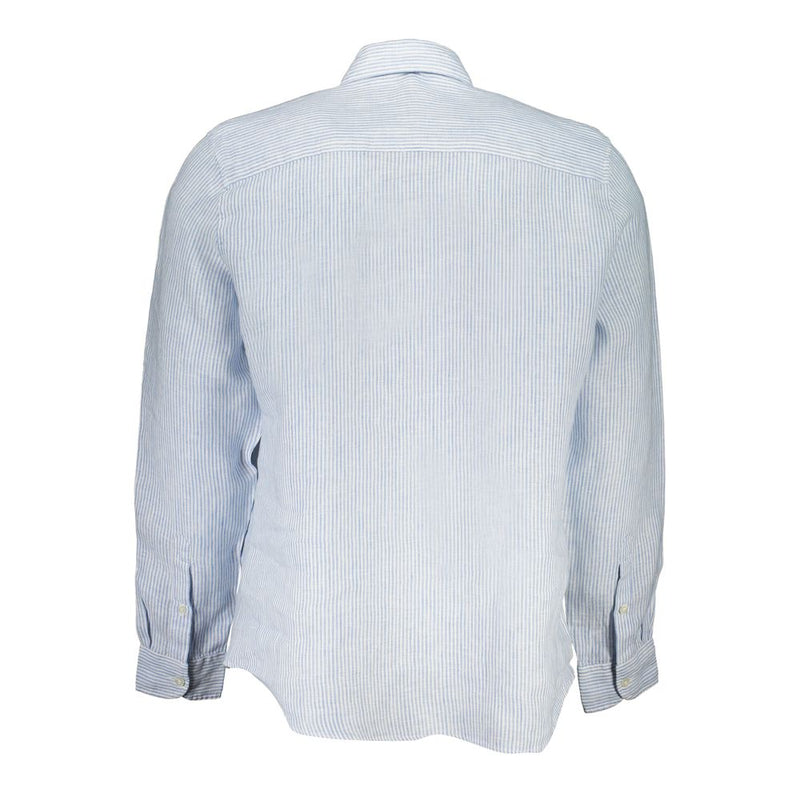 Chemise en lin bleu clair pour homme, North Sails