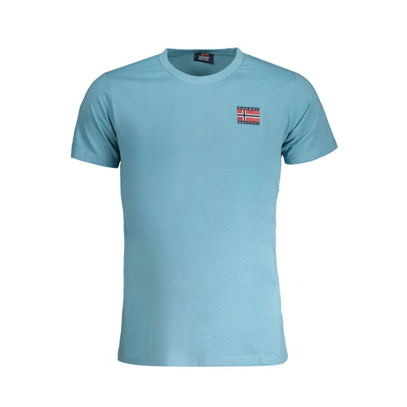 T-shirt homme en coton bleu clair, Norvège 1963