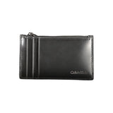 Portefeuille en cuir noir Calvin Klein