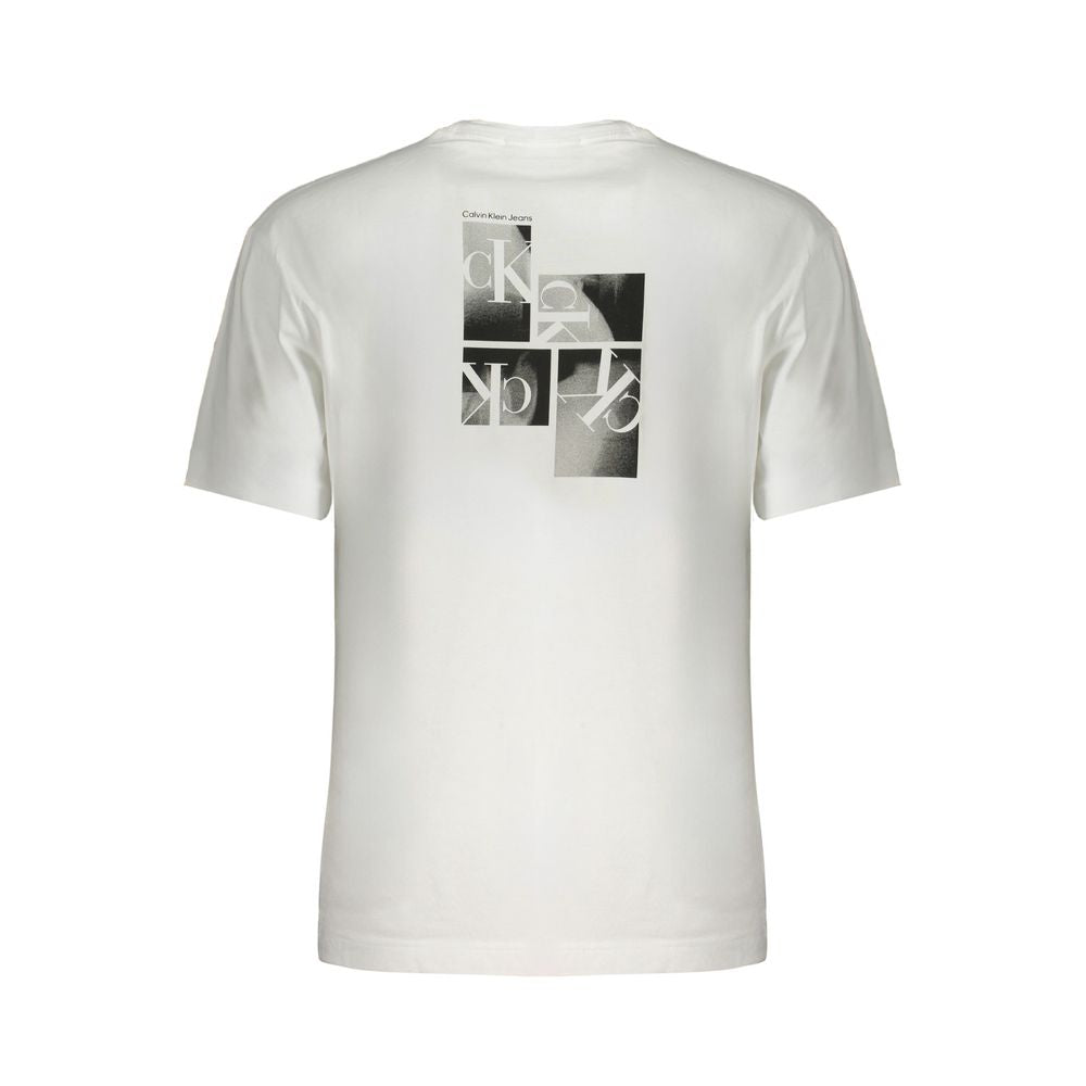 T-shirt blanc en coton Calvin Klein