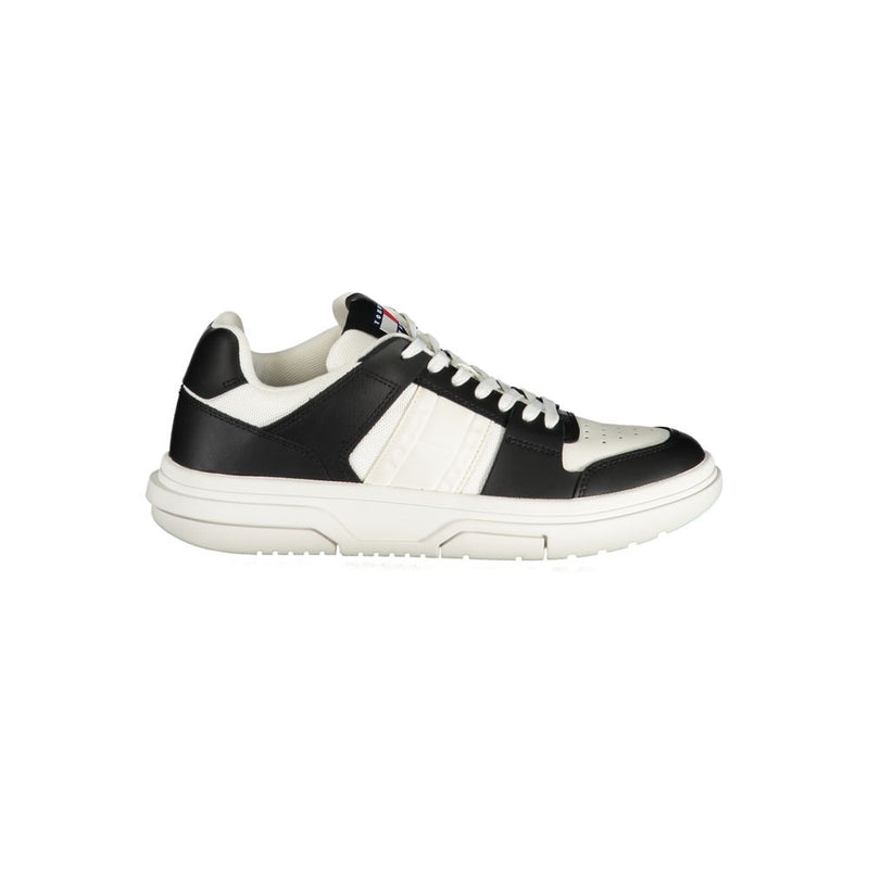 Tommy Hilfiger Black Leather Women Sneaker - Élégance et Confort