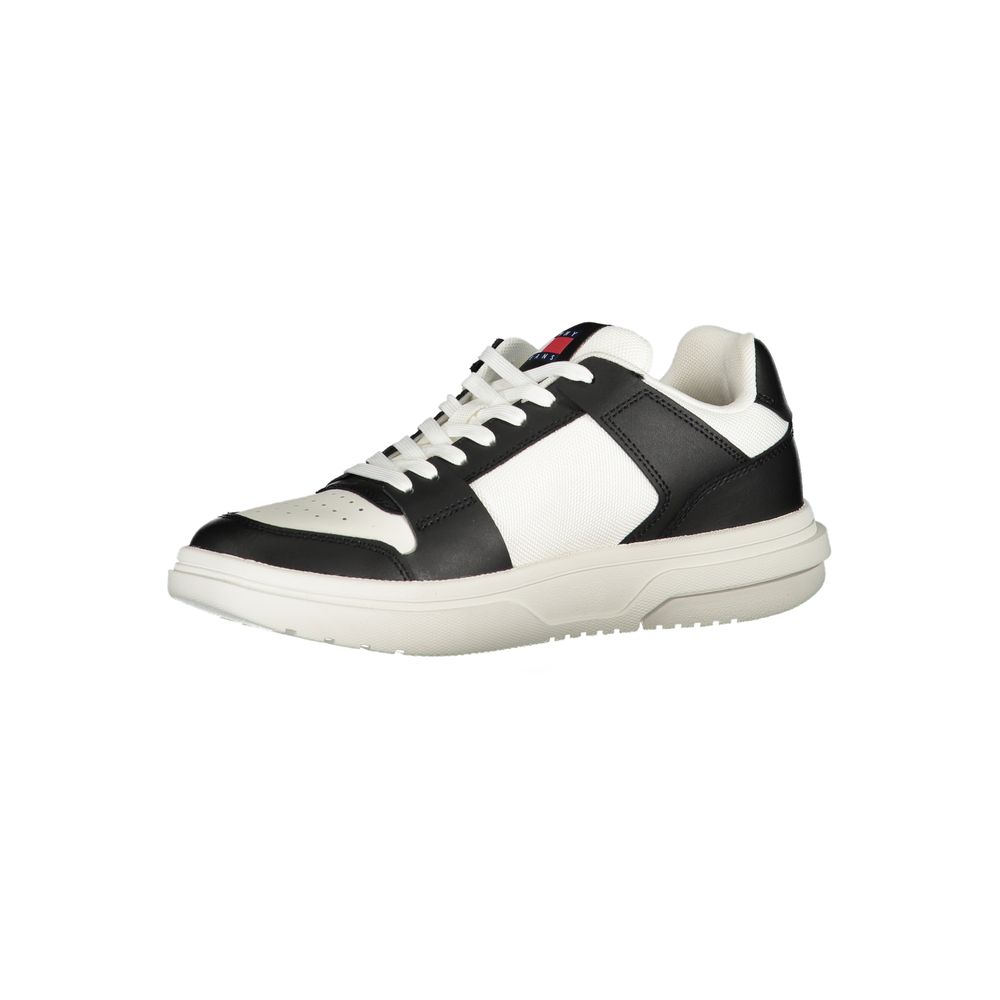 Tommy Hilfiger Black Leather Women Sneaker - Élégance et Confort