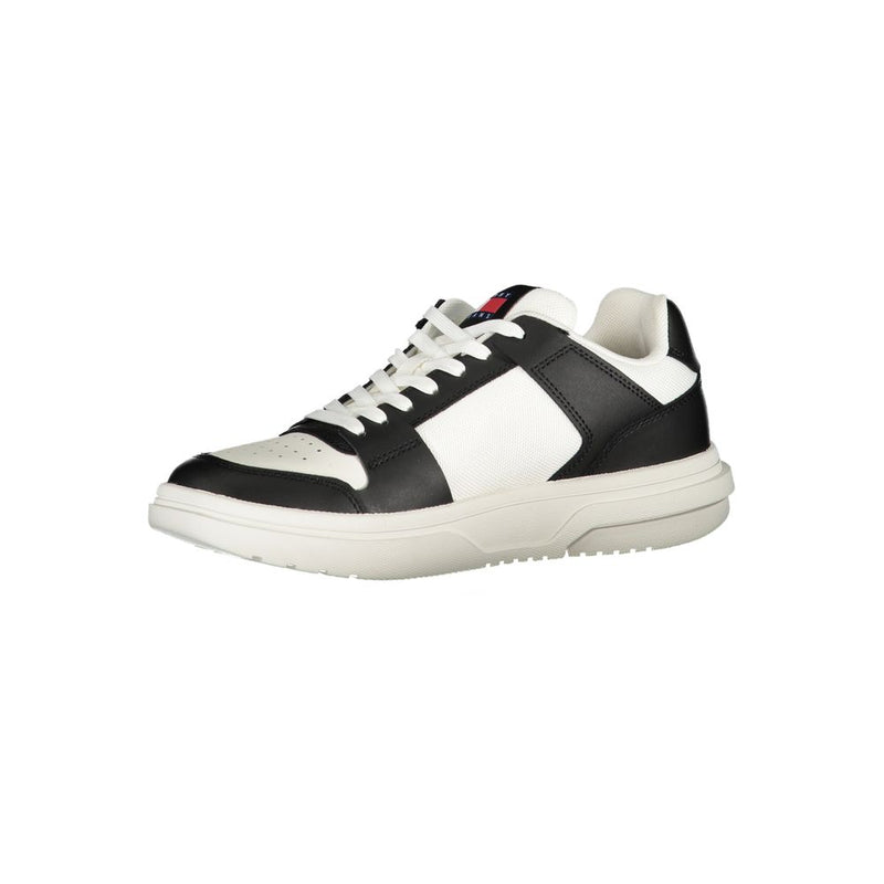 Tommy Hilfiger Black Leather Women Sneaker - Élégance et Confort