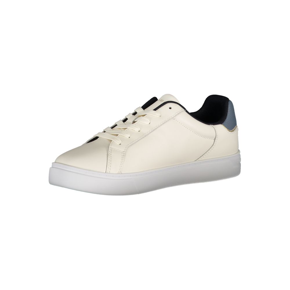 Tommy Hilfiger Beige Leather Women Sneaker - Élégance et Confort