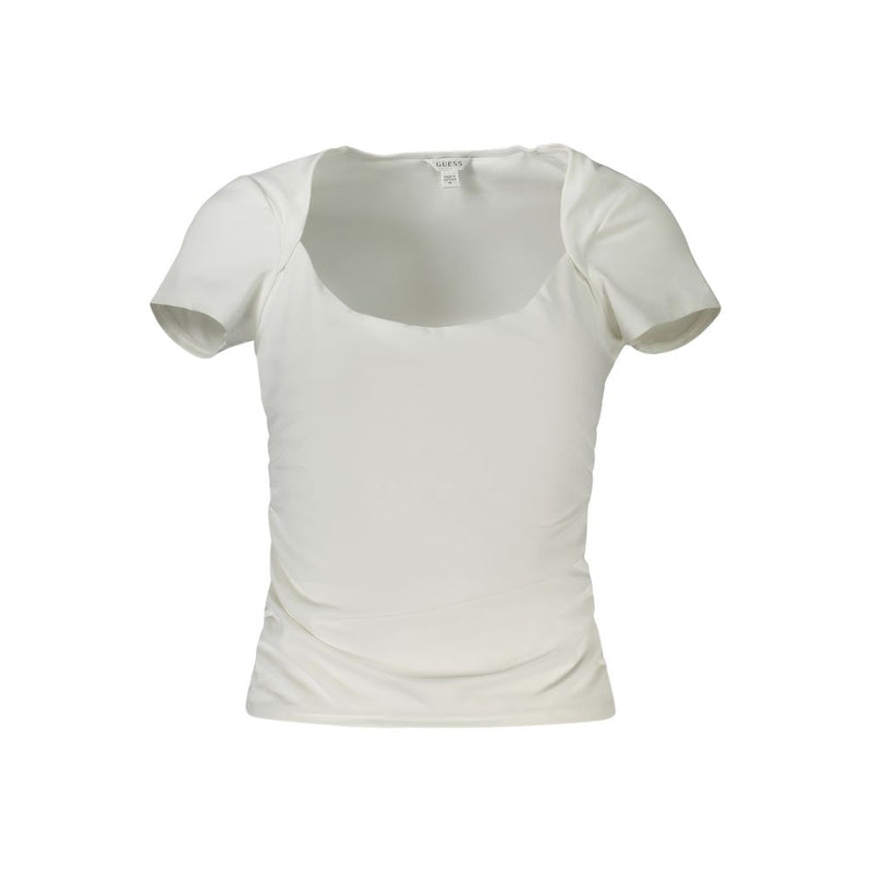 Guess Jeans White Spandex Women T-Shirt - Comfortable & Stylish