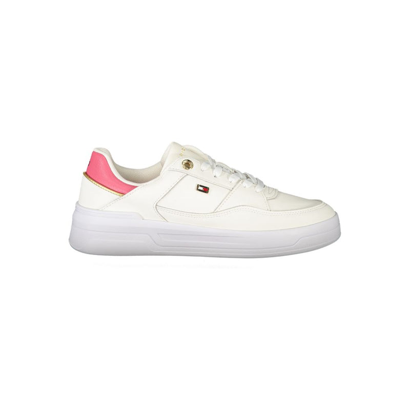 Tommy Hilfiger White Polyethylene Women Sneaker - Chic & Comfortable