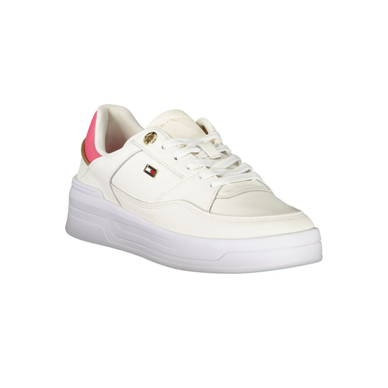 Tommy Hilfiger White Polyethylene Women Sneaker - Chic & Comfortable