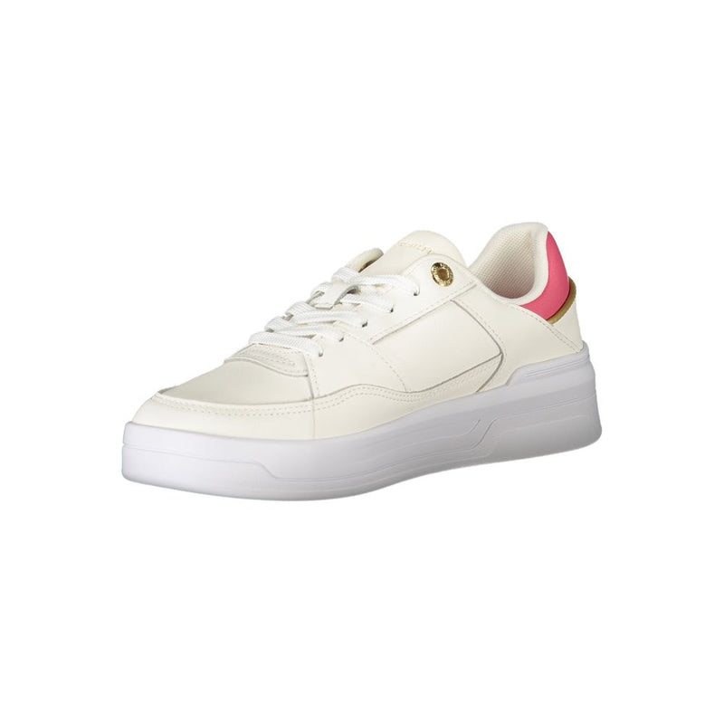 Tommy Hilfiger White Polyethylene Women Sneaker - Chic & Comfortable