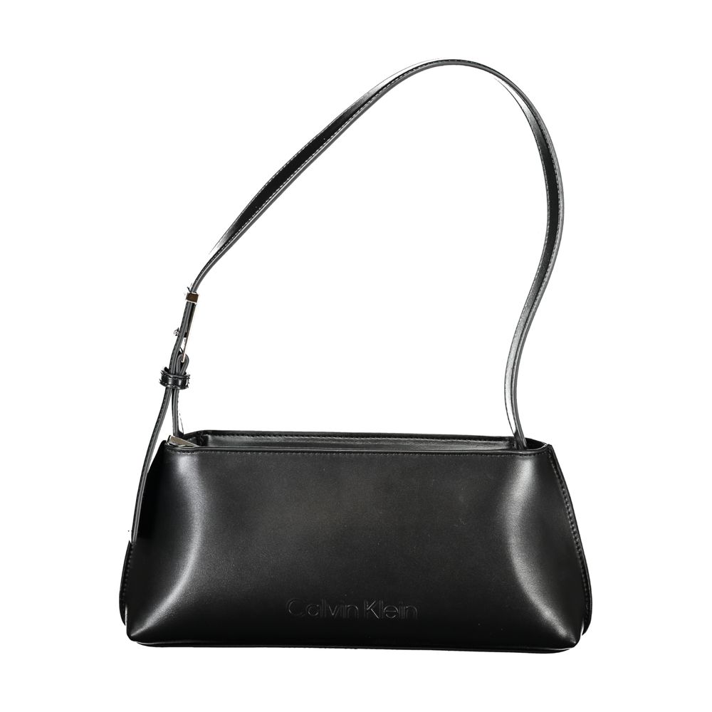 Calvin Klein Black Polyester Women Handbag - Sleek & Sophisticated