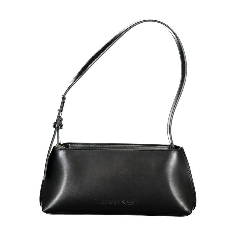 Calvin Klein Black Polyester Women Handbag - Sleek & Sophisticated