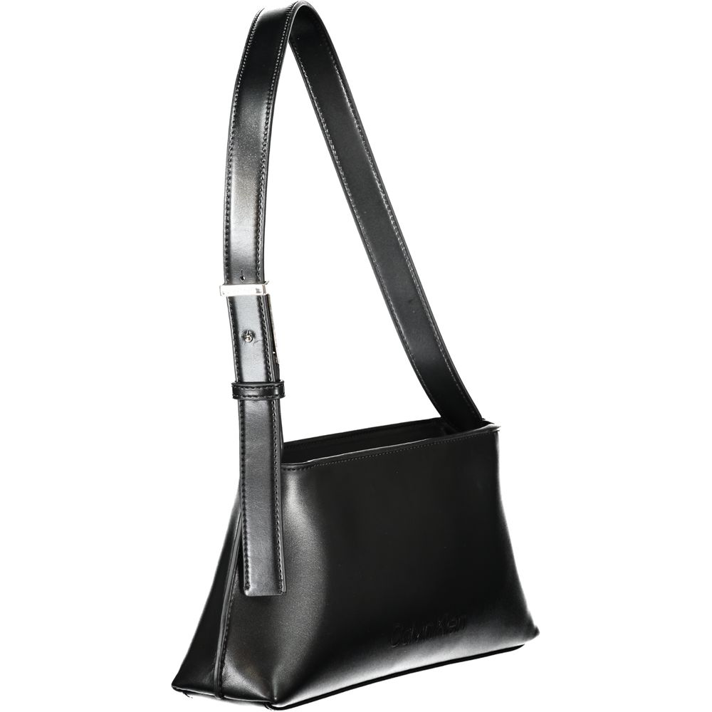 Calvin Klein Black Polyester Women Handbag - Sleek & Sophisticated
