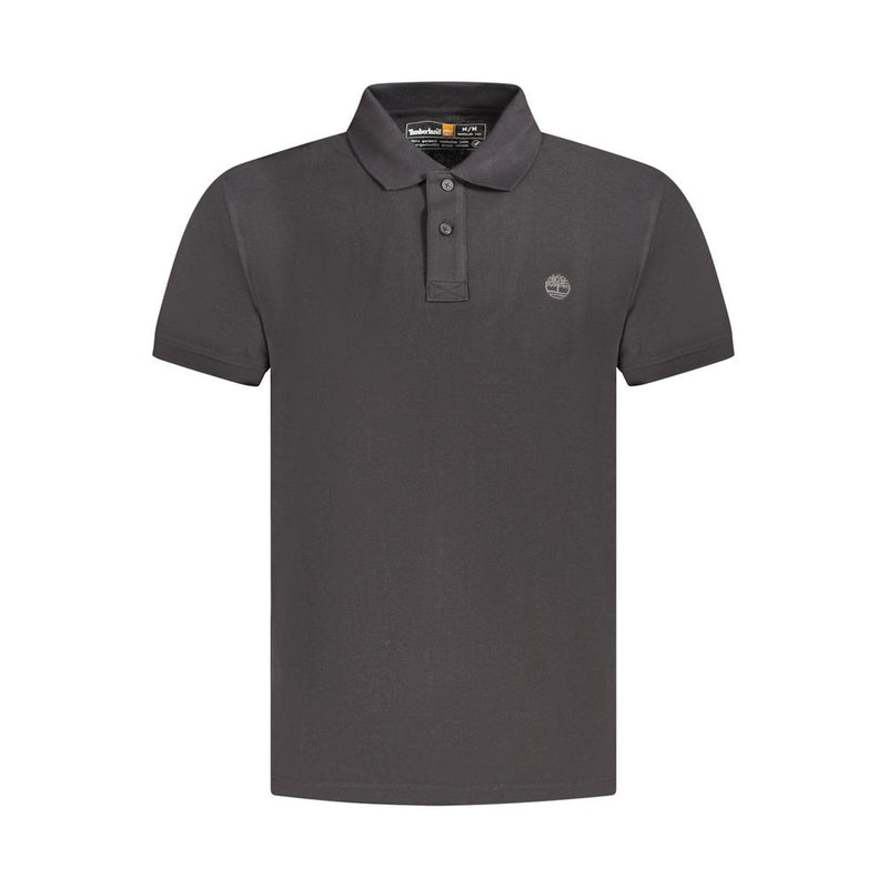 Polo homme en coton noir Timberland