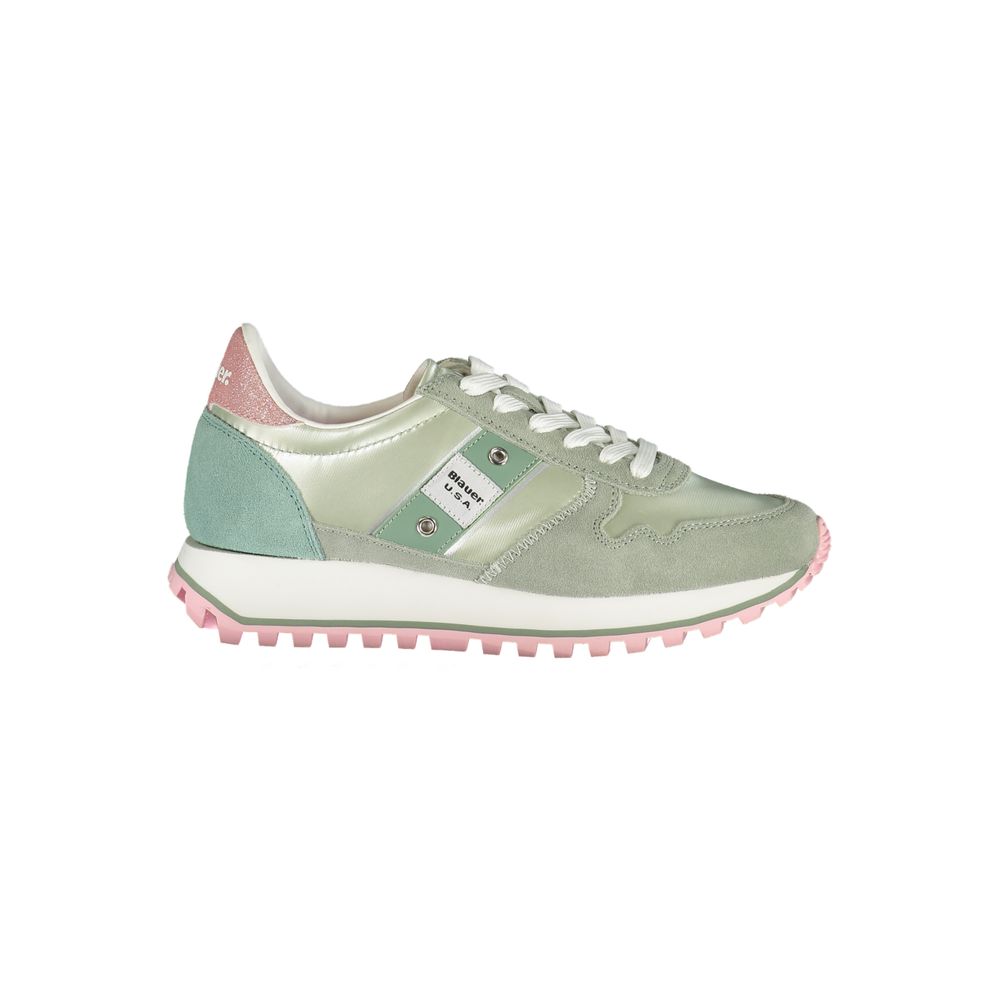 Blauer Green Polyester Women Sneaker - Style and Comfort Combined