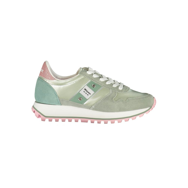 Blauer Green Polyester Women Sneaker - Style and Comfort Combined