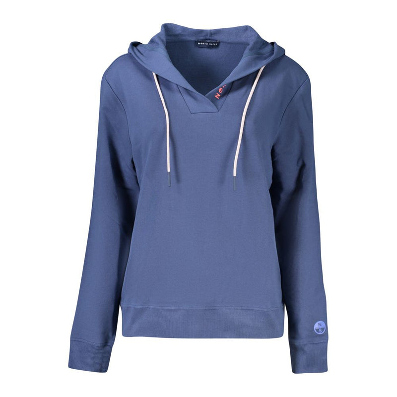 North Sails Blue Cotton Women Sweater - Luxurious Comfort