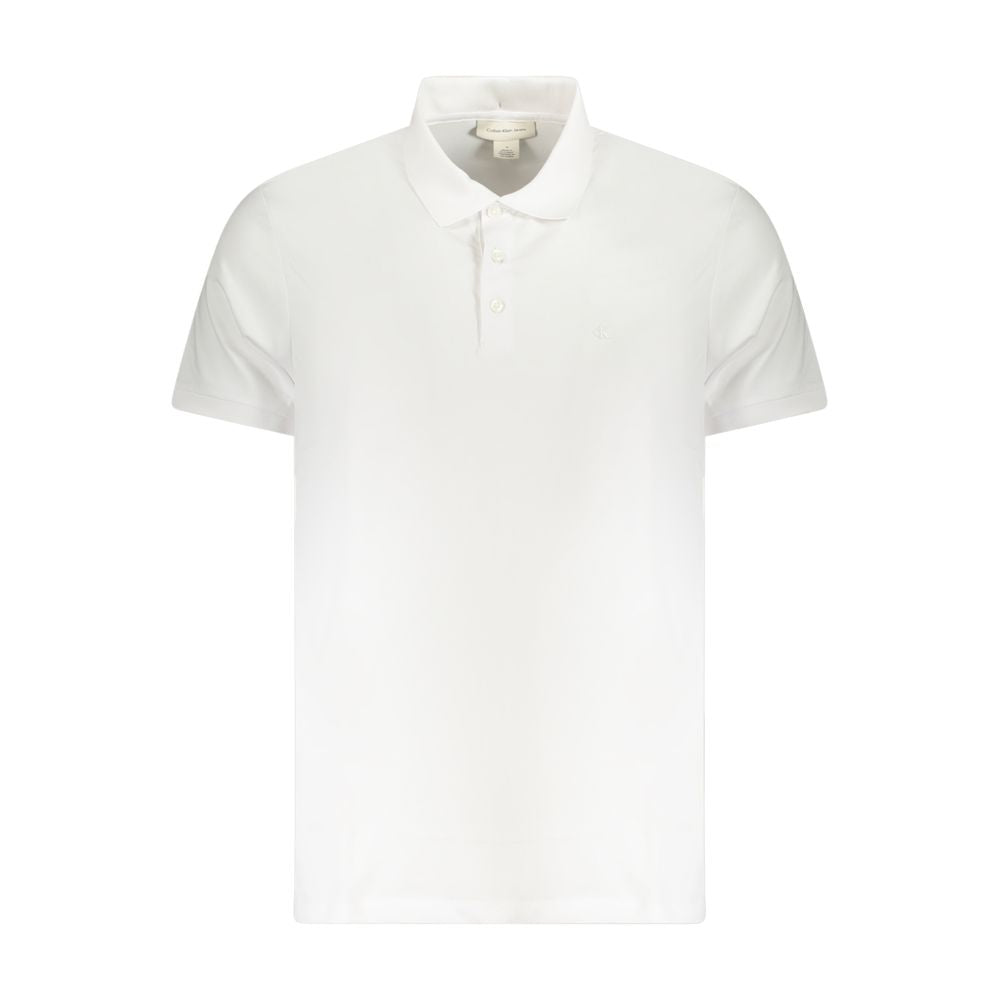 Polo homme en coton blanc Calvin Klein