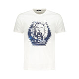 T-shirt homme en coton blanc Cavalli Class