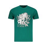 T-shirt homme en coton vert Cavalli Class