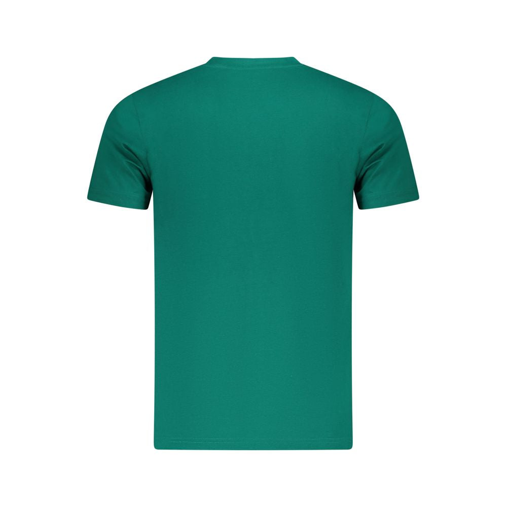T-shirt homme en coton vert Cavalli Class