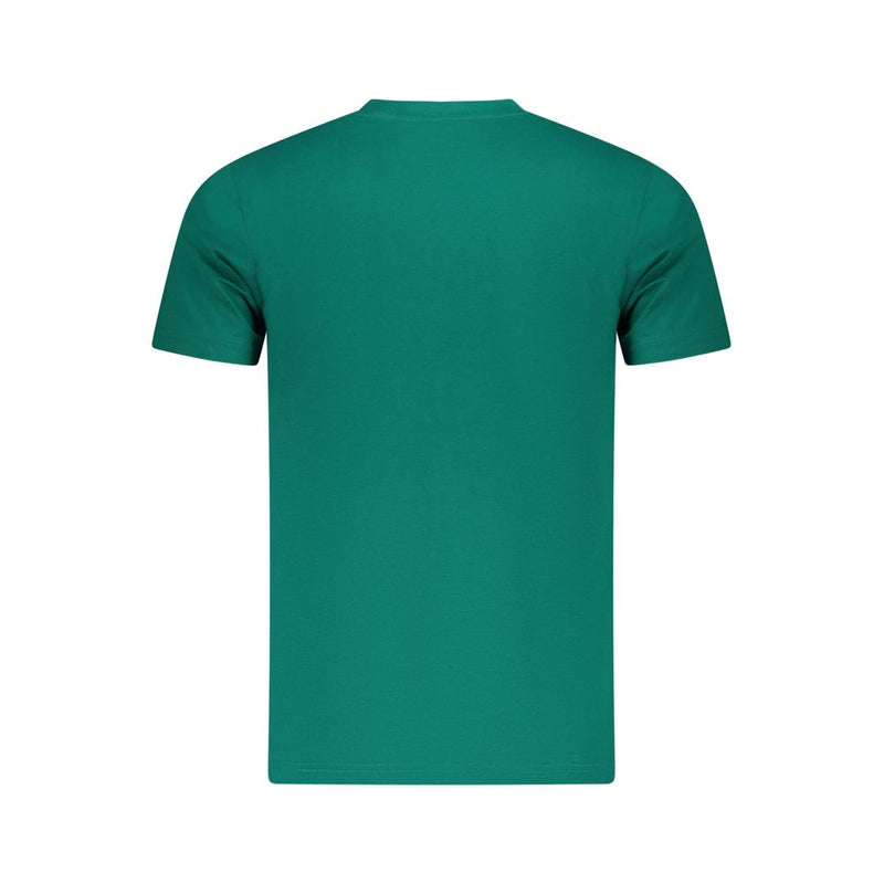 T-shirt homme en coton vert Cavalli Class