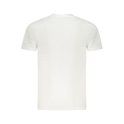 Cavalli Class White Cotton Men T-Shirt