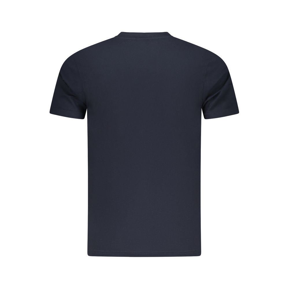 T-shirt homme en coton bleu Cavalli Class