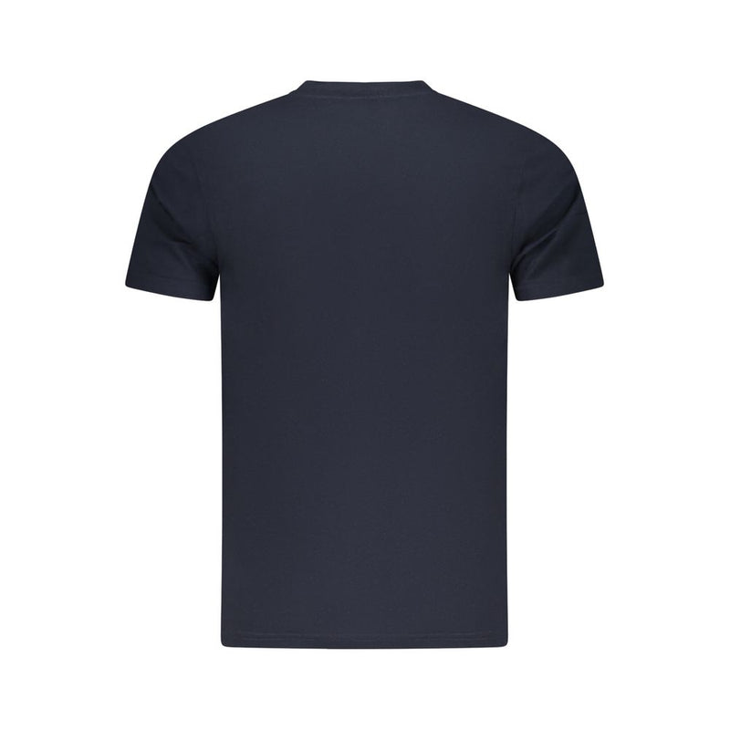 T-shirt homme en coton bleu Cavalli Class