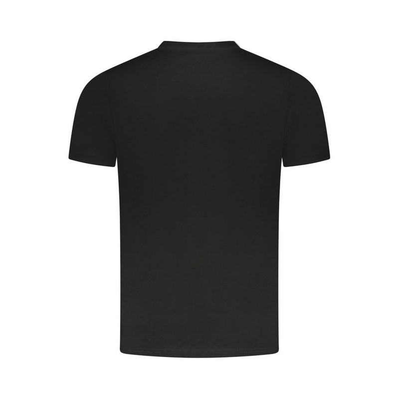 T-shirt homme en coton noir Cavalli Class